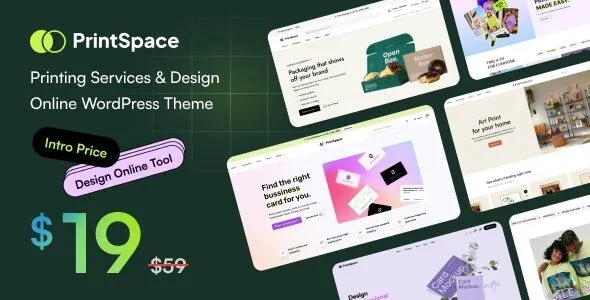 PrintSpace - Printing Services & Design Online WooCommerce WordPress Theme